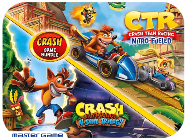 اکانت قانونی بازی  Crash Bandicoot Trilogy + Ctr برای Ps5 و Ps4